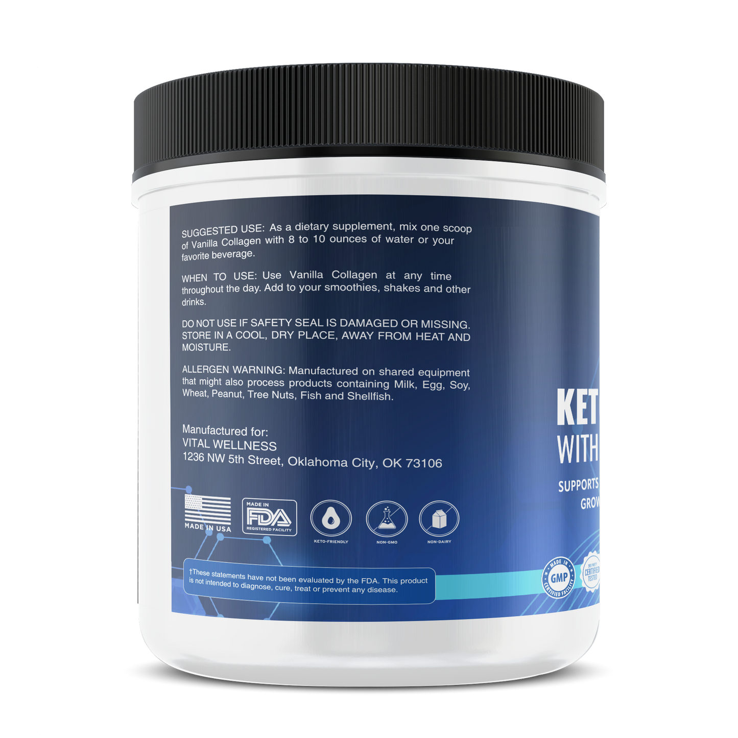 Keto Collagen Plus, Vanilla