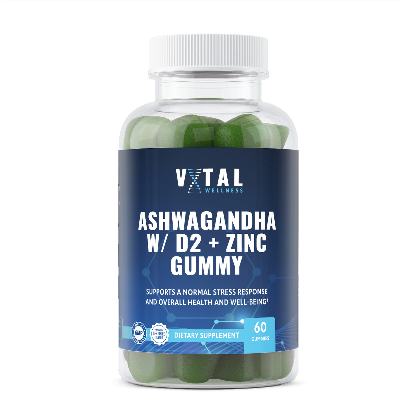 Ashwagandha w/D2 + Zinc Gummy