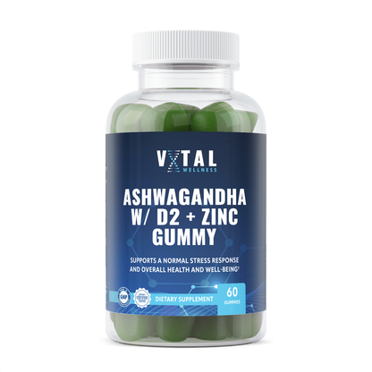 Ashwagandha w/D2 + Zinc Gummy