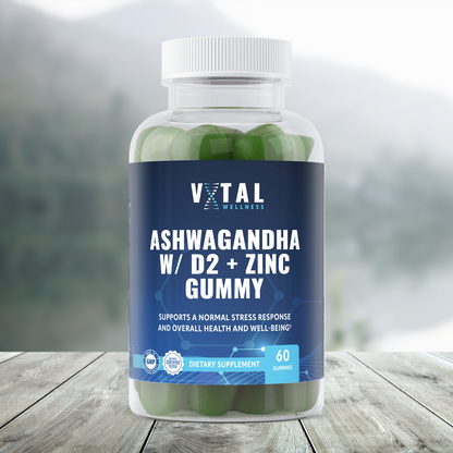 Ashwagandha w/D2 + Zinc Gummy