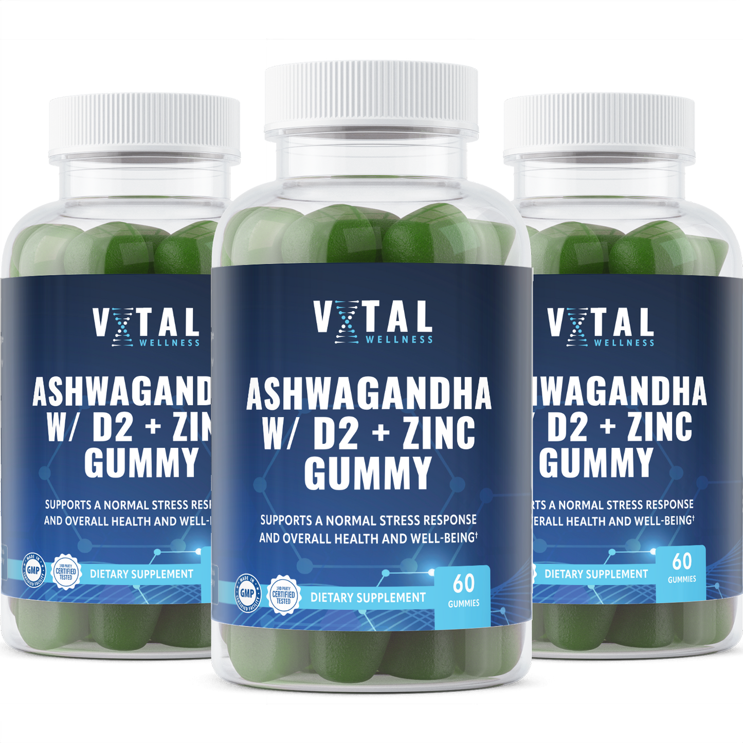 Ashwagandha w/D2 + Zinc Gummy